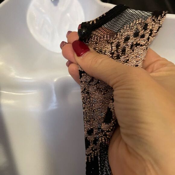 $2/15 Pink and Black lace dress - Picture 2 of 4